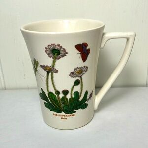 Portmeirion "Botanic Garden" coffee mug‎ Footed Cup, VIOLA TRICOLOR Heartsease